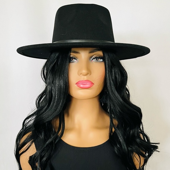 Gorgeous 28” Lace Front Premium Fiber Black Wig - Picture 2 of 8